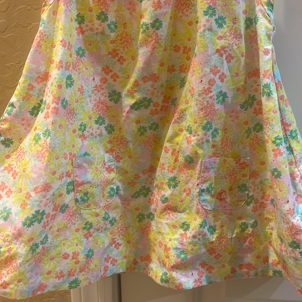 18month Petit Bateau Dress with all beautiful flowers - Picture 3 of 5